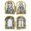 Серебряная икона-складень Святая Ангелина 50240019М06